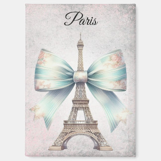 Eiffel Tower & Bow Magnet