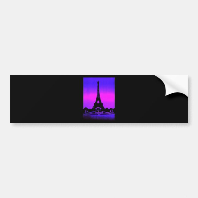 Eiffel Tower Bumper Sticker (Front)