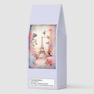  Eiffel Tower Butterflies and Flowers Roasted Coffee