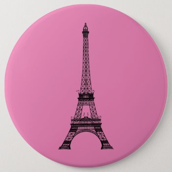 Eiffel Tower Button by Youbeaut at Zazzle
