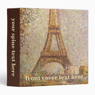 Eiffel Tower by Georges Seurat, Vintage Fine Art 3 Ring Binder