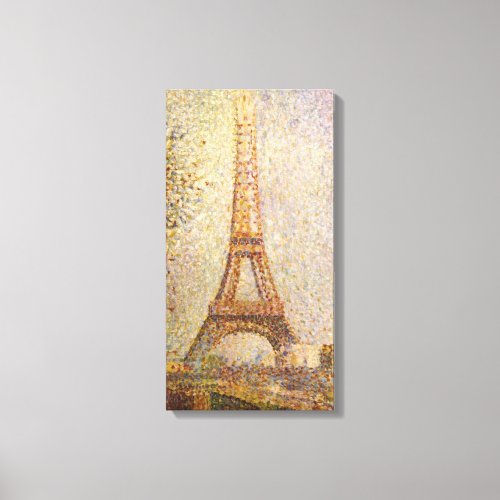 Eiffel Tower by Georges Seurat Vintage Fine Art Canvas Print