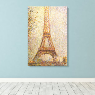 Eiffel Tower by Georges Seurat, Vintage Fine Art Canvas Print