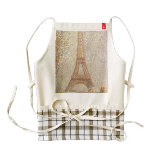 Eiffel Tower by Georges Seurat Zazzle HEART Apron