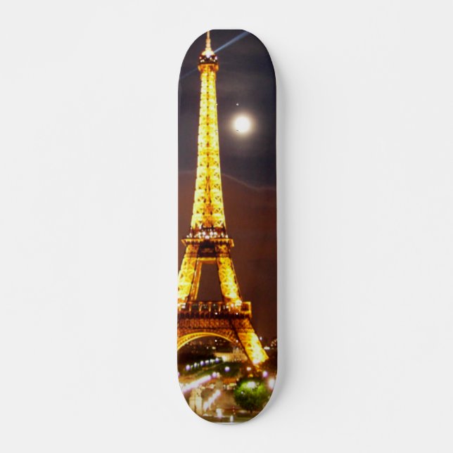 Eiffel Tower  by lensgerrit Skateboard Deck (Front)