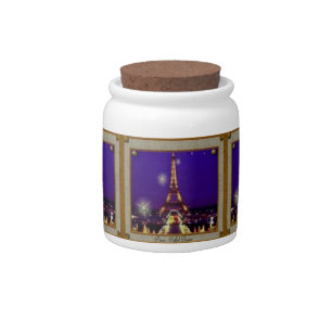 Eiffel Tower Candy Jar