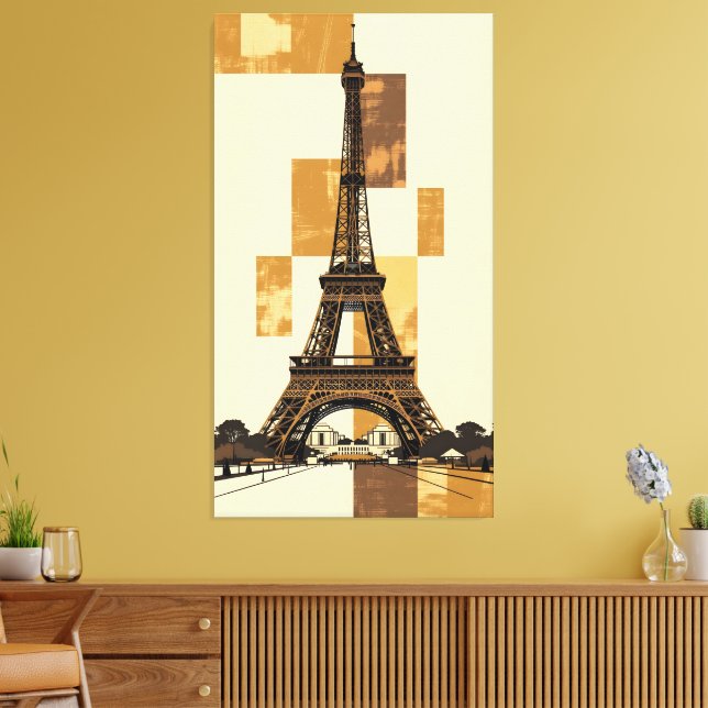 Eiffel Tower Canvas Print (Insitu(LivingRoom))
