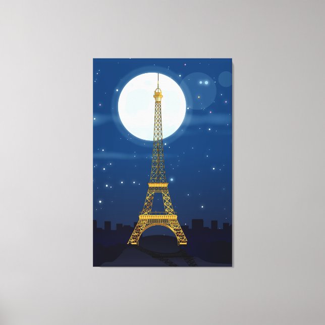Eiffel Tower Canvas Print (Front)