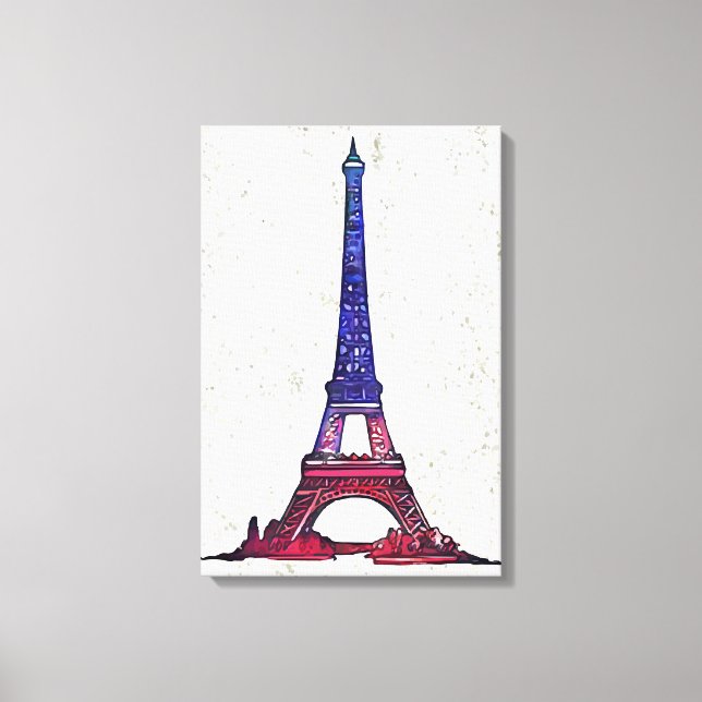 Eiffel Tower Canvas Print (Front)