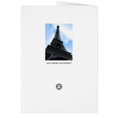 Eiffel Tower Cards (Back)