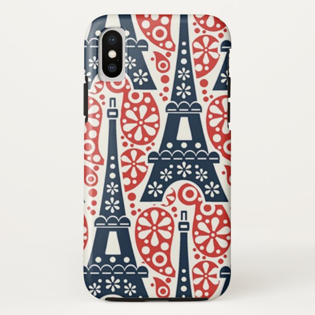 Eiffel Tower Case-Mate Tough iPhone X Case (Back)