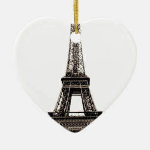 Eiffel Tower Ceramic Ornament