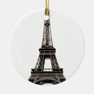 Eiffel Tower Ceramic Ornament