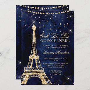 Paris Birthday Invitations Zazzle