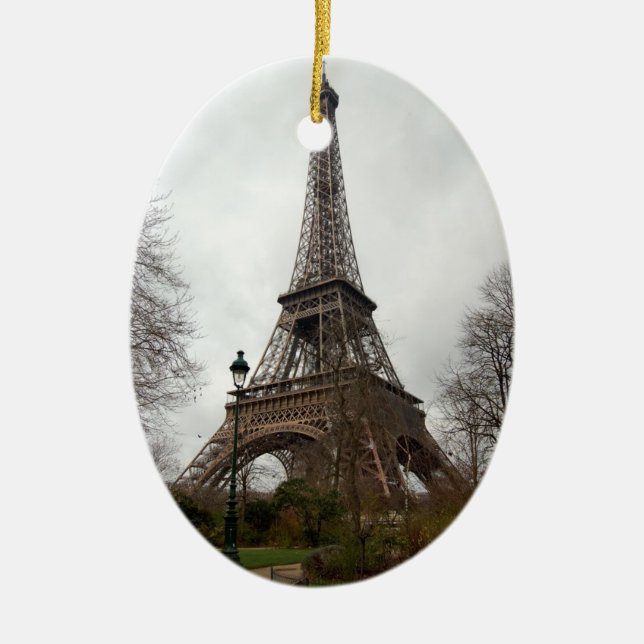 Eiffel Tower Christmas Ornament (Front)