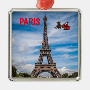 Eiffel Tower Christmas Ornament