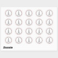 Eiffel Tower Classic Round Sticker | Zazzle
