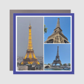 Eiffel Tower Collage Car Magnet