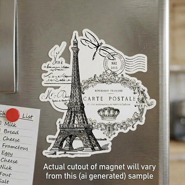 Eiffel tower collage magnet (Creator Uploaded)