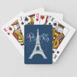 Eiffel Tower Confetti Playing Cards at Zazzle