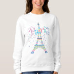 Eiffel Tower Confetti T-shirt Sweatshirt at Zazzle