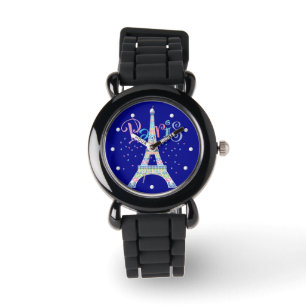 Eiffel Tower Confetti Wrist Watch