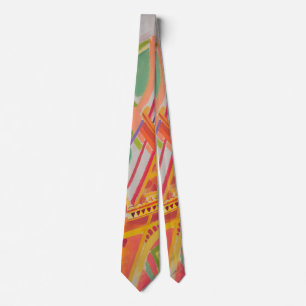 Eiffel Tower Delaunay Abstract Colorful Painting Neck Tie