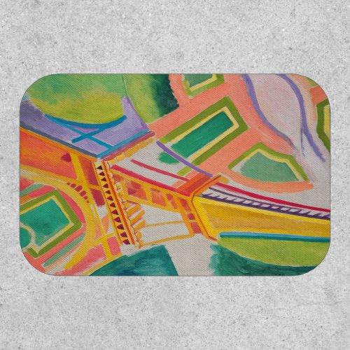 Eiffel Tower Delaunay Abstract Colorful Painting Patch