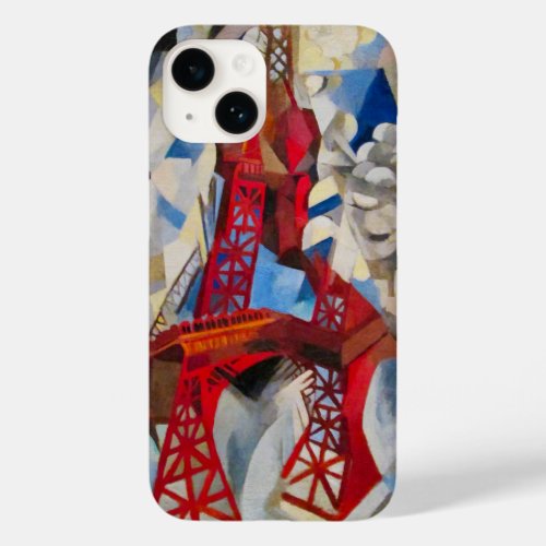 Eiffel Tower Delaunay Abstract Cubist Painting Case_Mate iPhone 14 Case