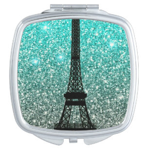 Eiffel Tower design compact mirror