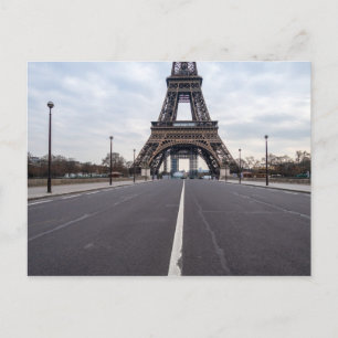 Eiffel tower during Coronavirus Lockdown in Paris Postcard