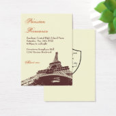 Eiffel Tower ecru prom bid custom admission ticket (Desk)