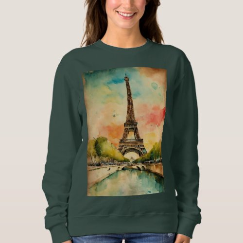 Eiffel Tower Elegance Wear Parisian Chic with Ou Sweatshirt
