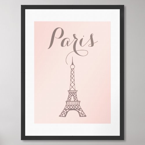 Eiffel Tower Framed Art Print 