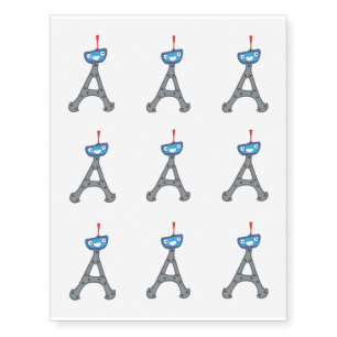Eiffel tower, France clipart Temporary Tattoos