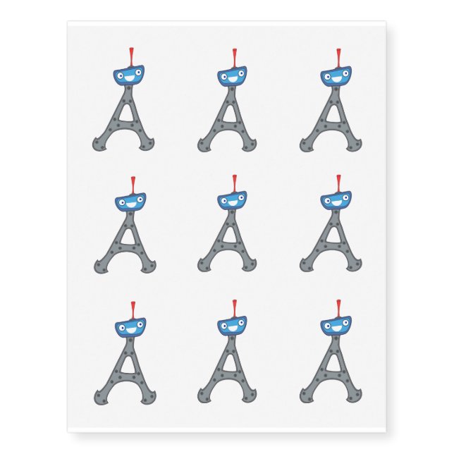 Eiffel tower, France clipart Temporary Tattoos (Front)