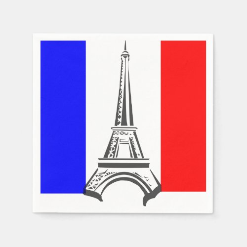 Eiffel Tower France Paper Napkins