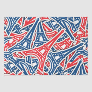 Eiffel Tower, France Pattern Tissue Paper