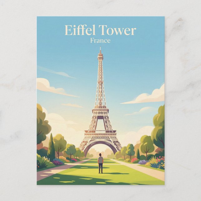 Eiffel Tower France Postcard (Front)