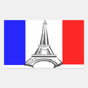 Eiffel Tower France Rectangular Sticker