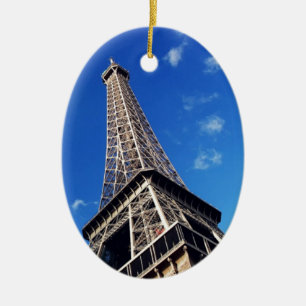 Eiffel Tower France Travel Photography Ceramic Ornament