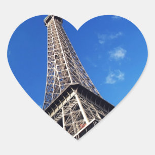 Eiffel Tower France Travel Photography Heart Sticker