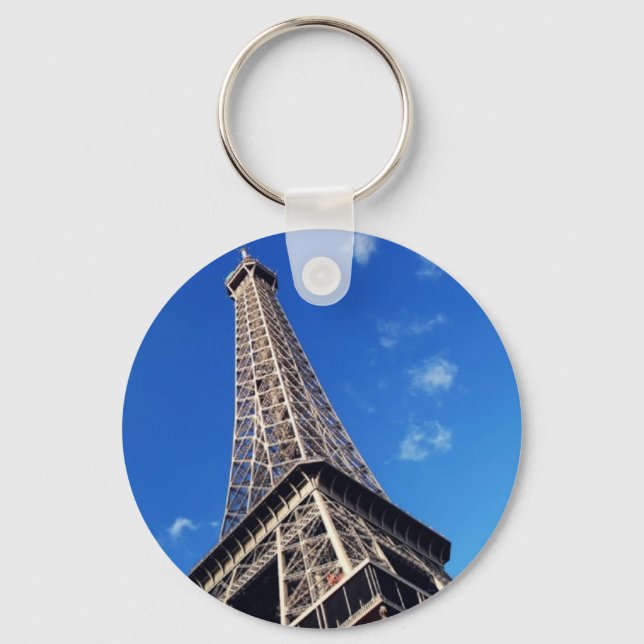 Eiffel Tower France Travel Photography Keychain (Front)