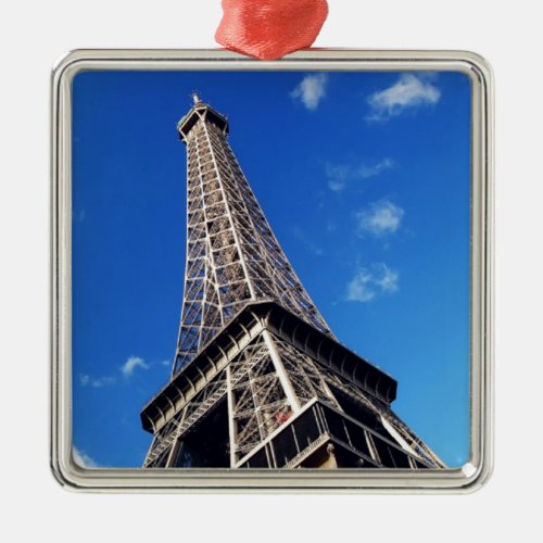 Eiffel Tower France Travel Photography Metal Ornament