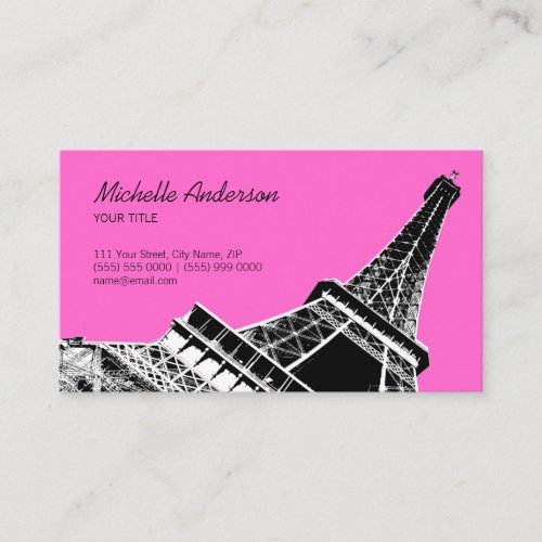 The Eiffel Tower business cards