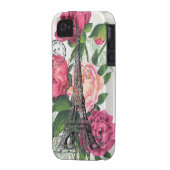 Eiffel Tower French Roses Case (Back Left)