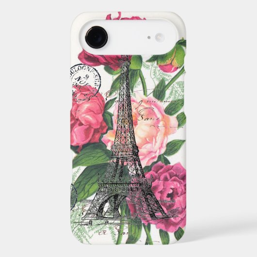 Eiffel Tower French Roses Case (Back)