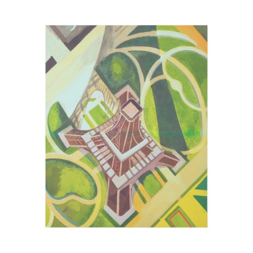 Eiffel Tower from Above Delaunay Abstract Painting Gallery Wrap