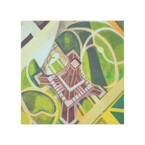 Eiffel Tower from Above Delaunay Abstract Painting Gallery Wrap