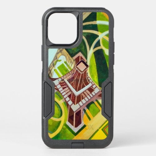 Eiffel Tower from Above Delaunay Abstract Painting OtterBox Commuter iPhone 12 Case